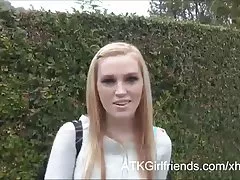 Ein Pov-Datum mit Amanda Bryant verlässt ihr behaarte Puss Creampie