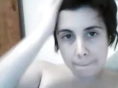 Haarige Muschi und Achseln auf Muschi reiben gal