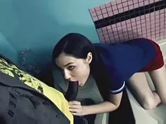 Dünn Teen versuchen eine bbc