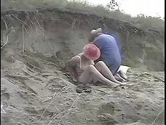 Blonde Oma Hintern knallte außerhalb